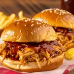 Cherry Cola Pulled Chicken Sandwich