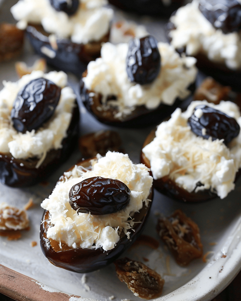 Goat Cheese Stuffed Dates