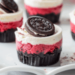 No-Bake Mini Red Velvet Oreo Cheesecakes