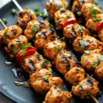 Spicy Bang Bang Chicken Skewers