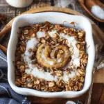 Cinnamon Roll Baked Oatmeal Recipe
