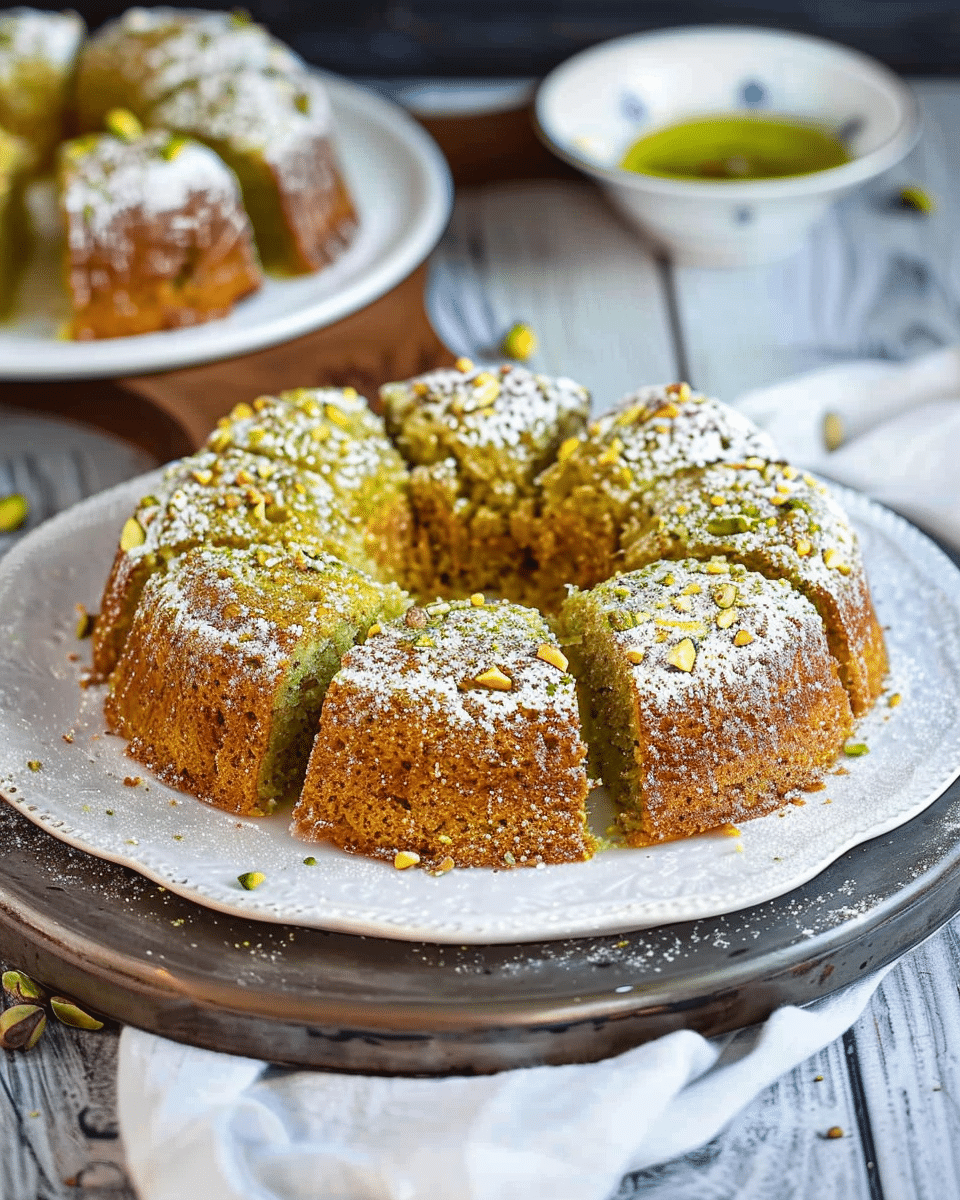 Pistachio Olive Oil Cake Recipe