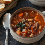 Tomato Beef and Bean Soup