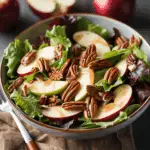 Apple and Pecan Salad with Mixed Greens