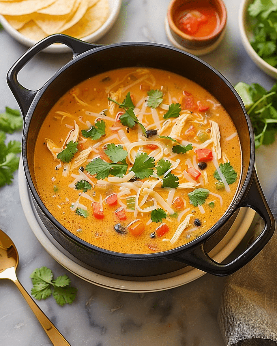 Creamy Chicken Tortilla Soup