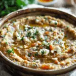 Roasted Eggplant Dip with Feta Cheese
