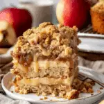 Vegan Apple Crumb Cake with Gooey Apple Butter Filling