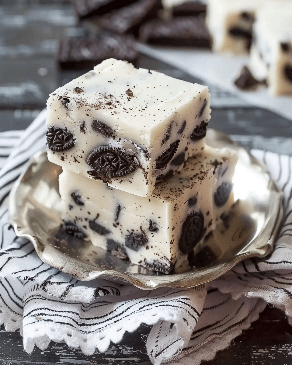 White Chocolate Oreo Fudge