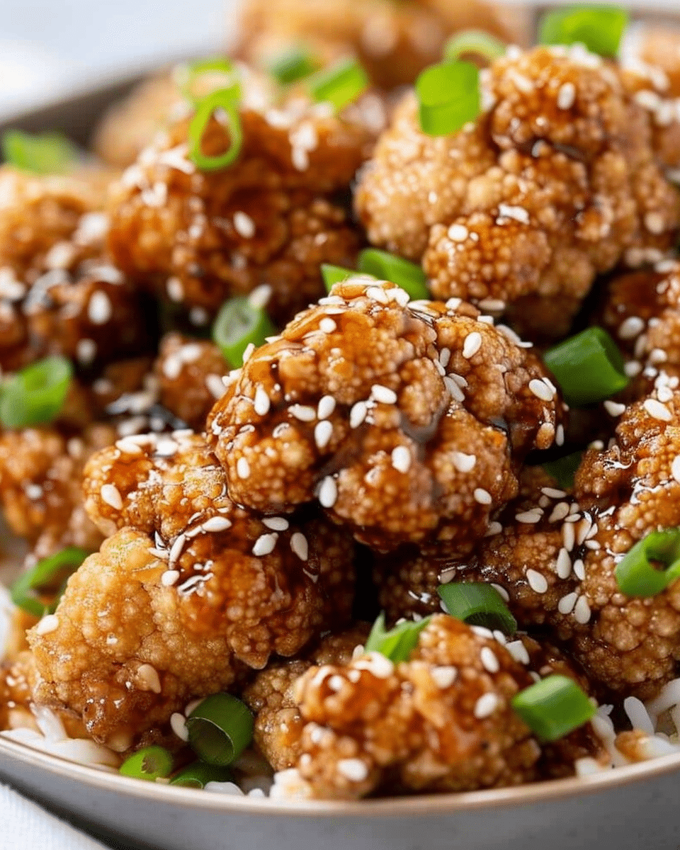 Air Fryer Cauliflower With Teriyaki Sauce