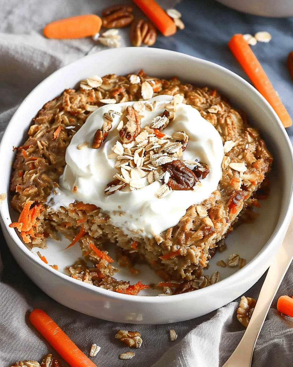 Carrot Cake Baked Oatmeal Recipe