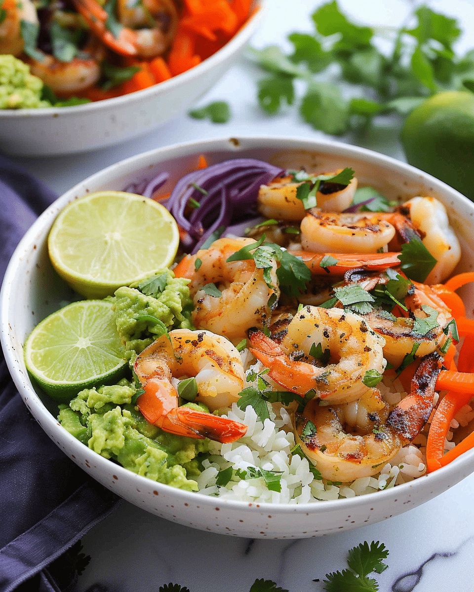 Cilantro Lime Shrimp Bowl