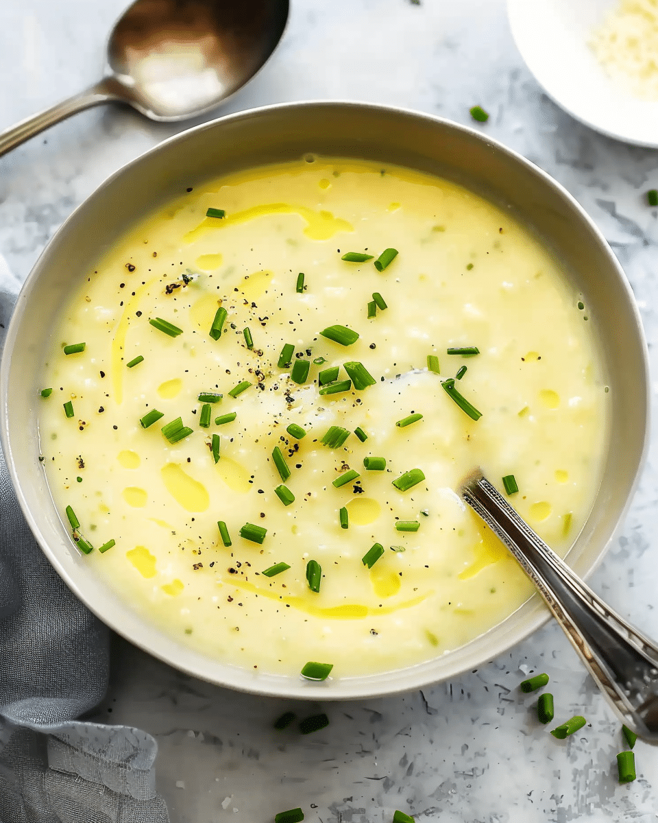 Easy Creamy Potato Leek Soup