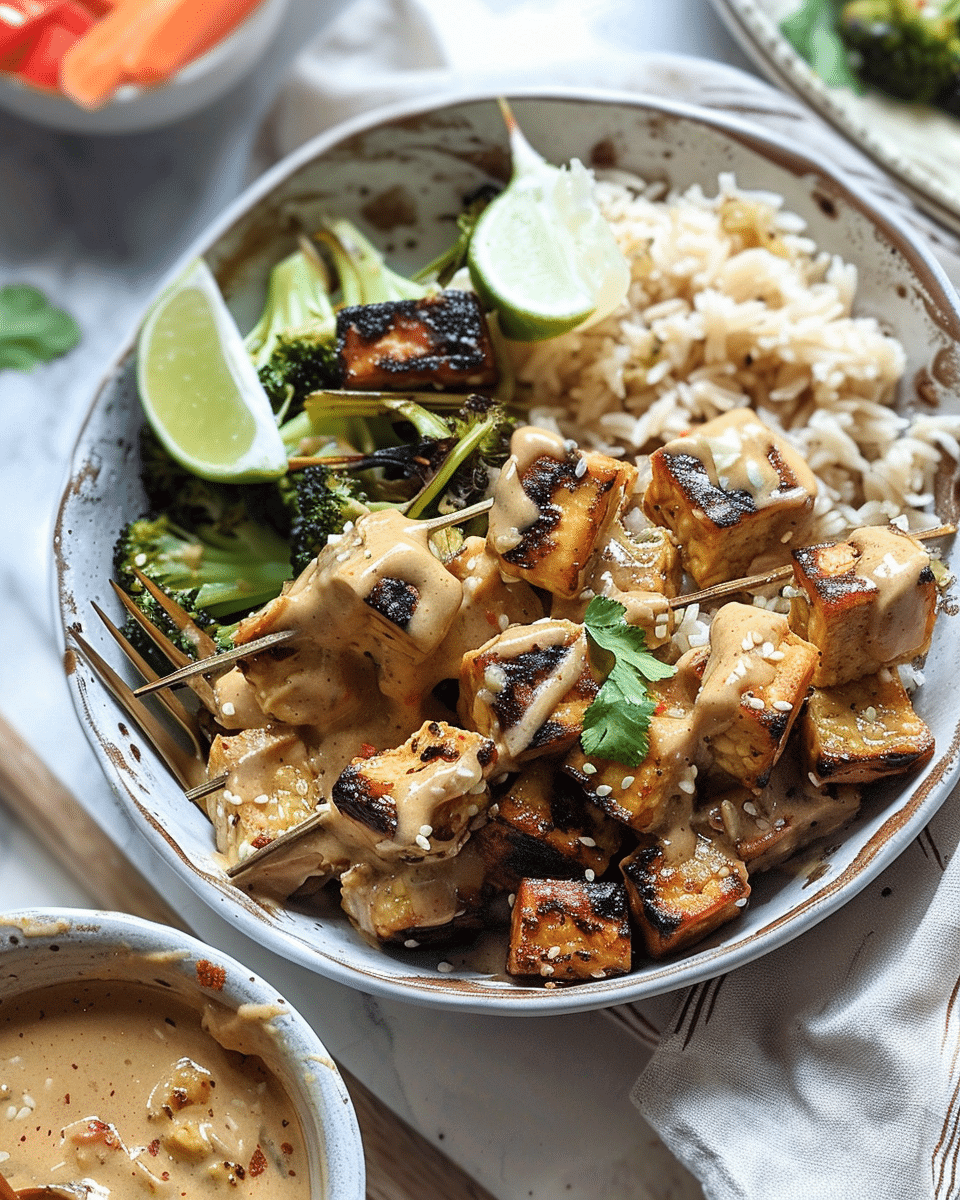 Tasty Creamy Satay Tempeh Recipe