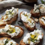 Whipped Ricotta Crostini