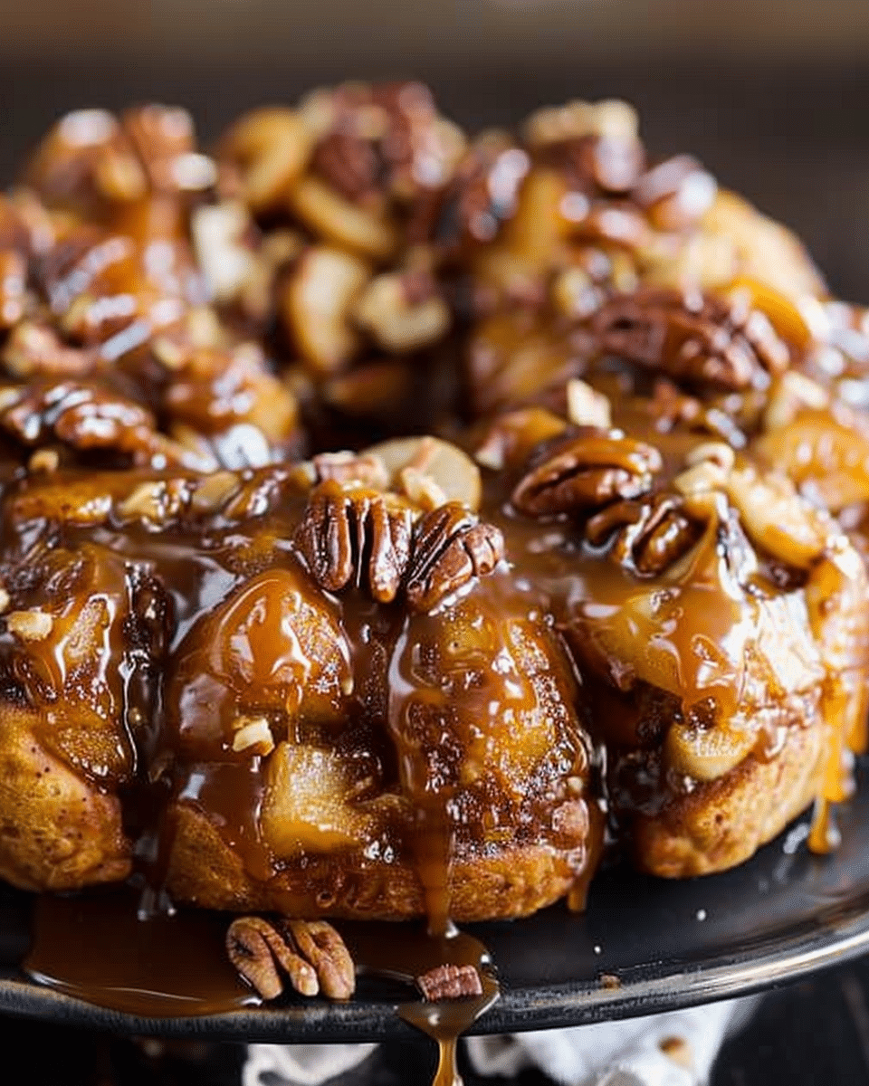 Caramel Apple Pecan Monkey Bread