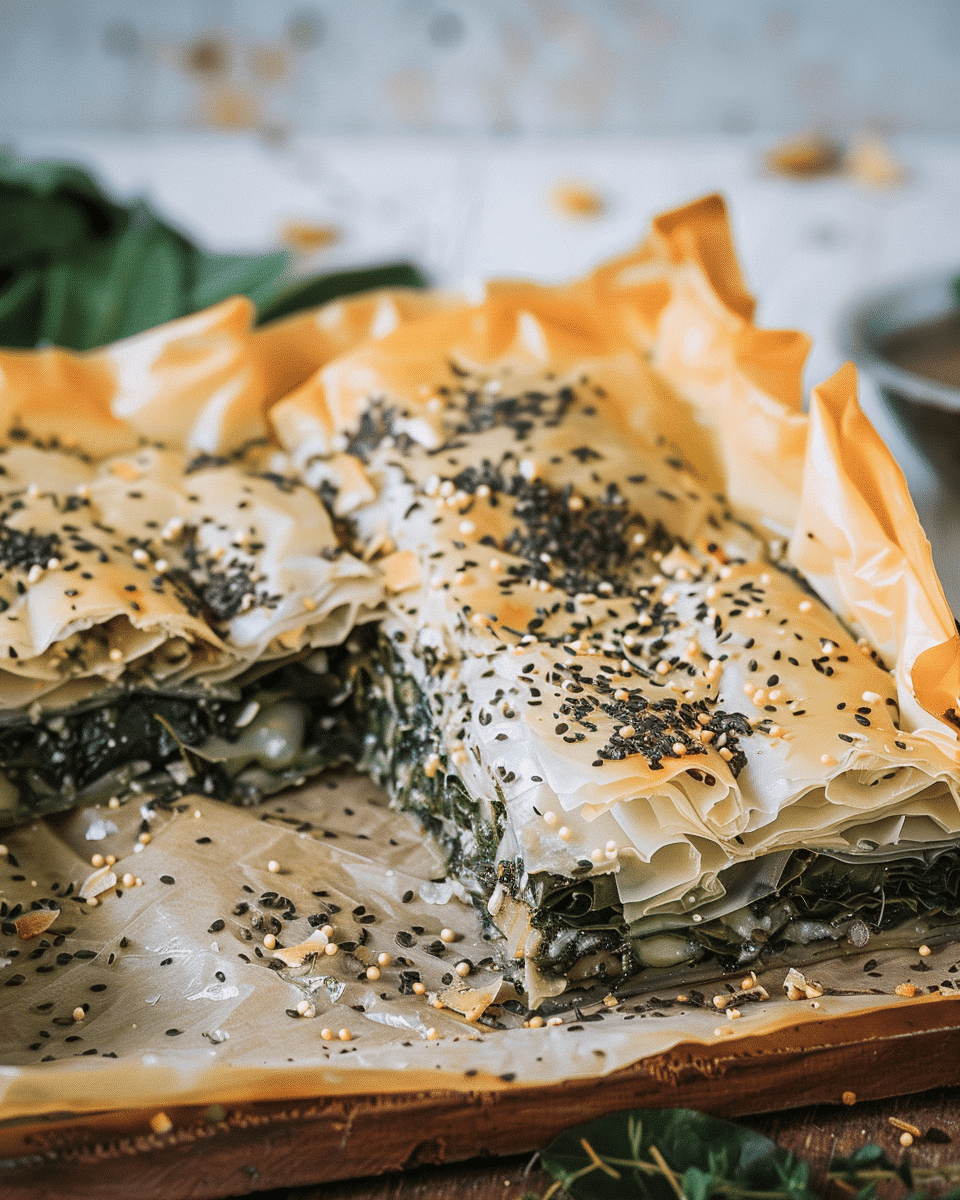 Classic Spanakopita: Greek Spinach and Feta Pie
