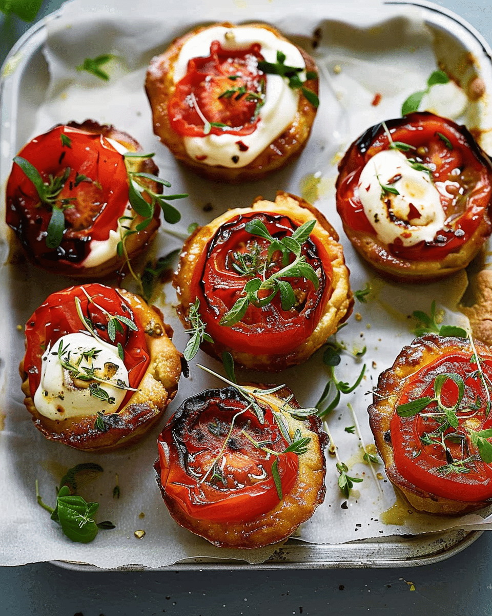 Muffin Pan Tomato Tarts