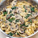 Mushroom Spinach Pasta