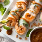 Vietnamese Shrimp Salad Rolls with Peanut Sauce