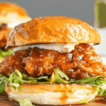 Air Fryer Hot Honey Chicken Sandwich