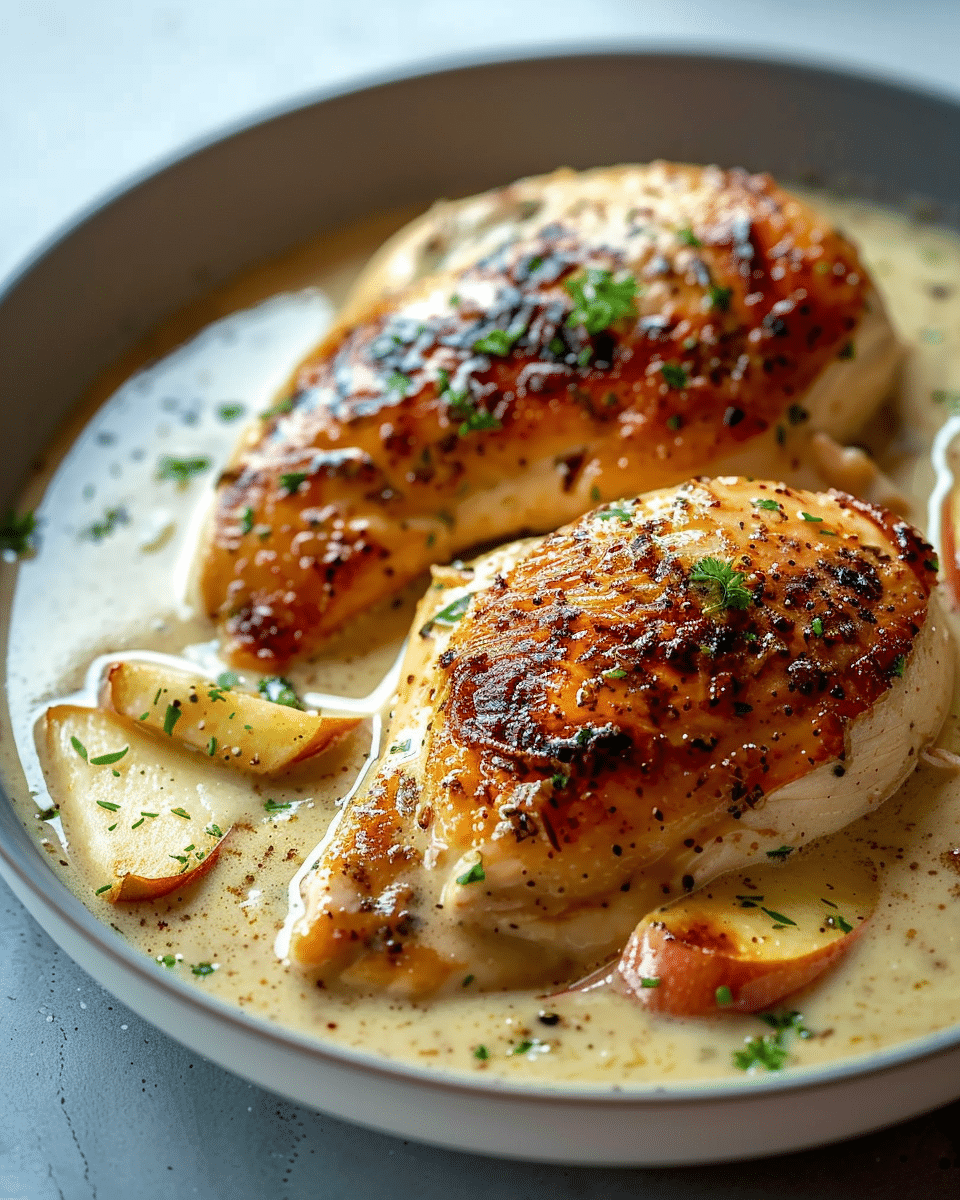 Creamy Apple Cider Chicken