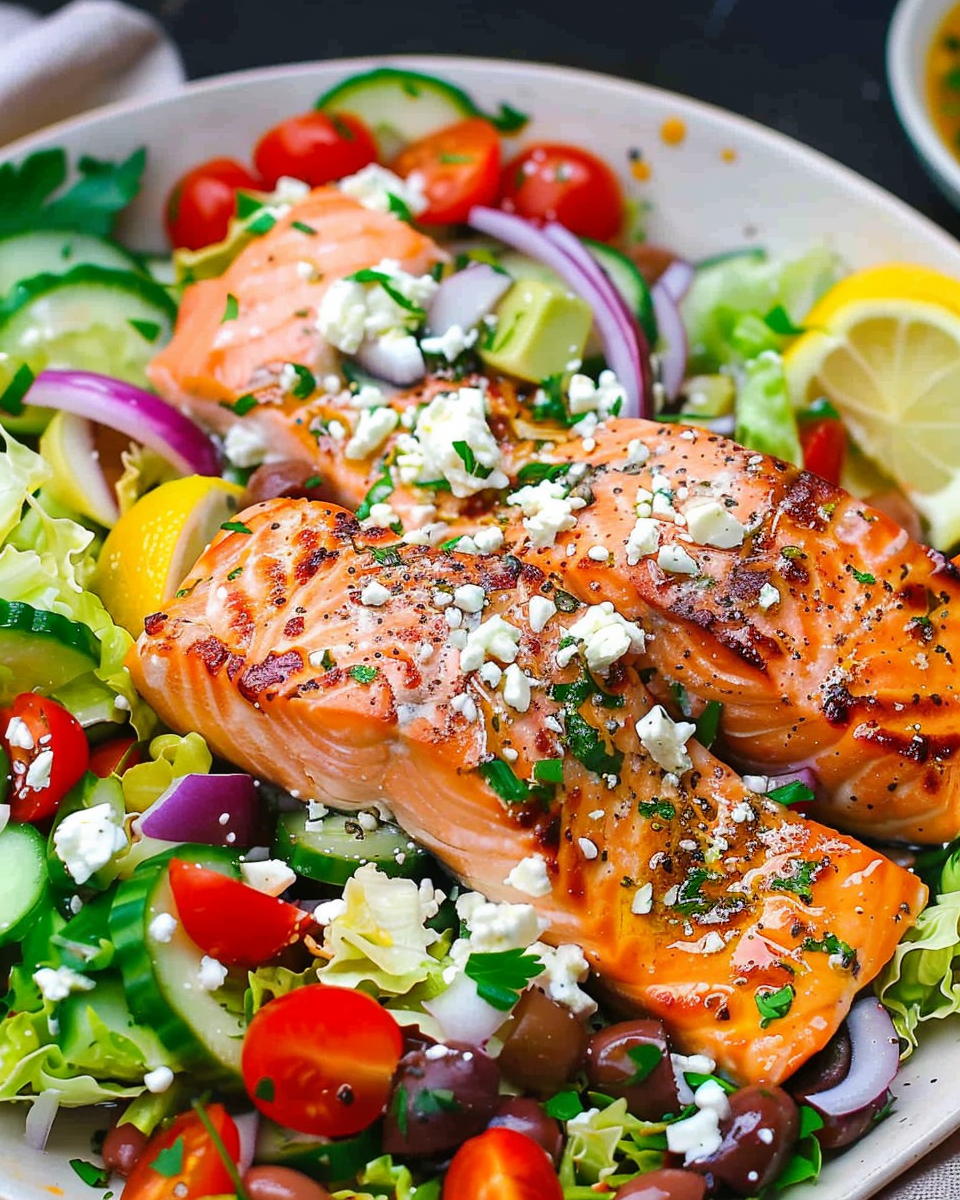 Greek Salmon Salad