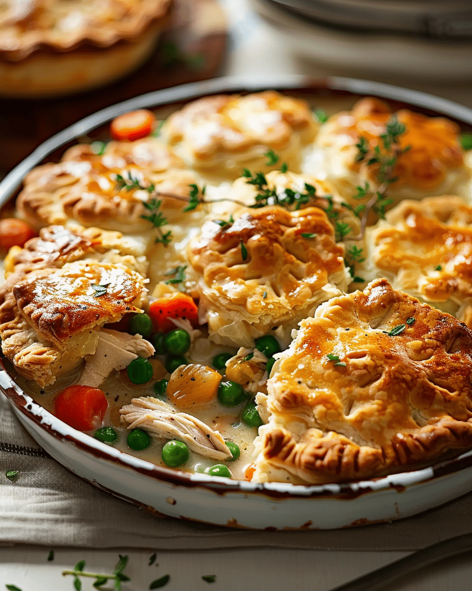 Classic Chicken Pot Pie Cesselole