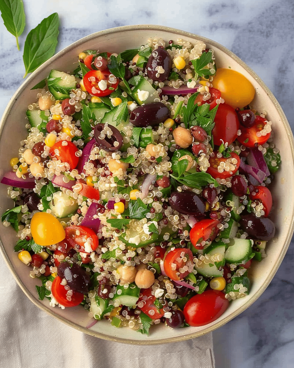 Chili Lime Quinoa Salad with Kale & Roasted Chickpeas
