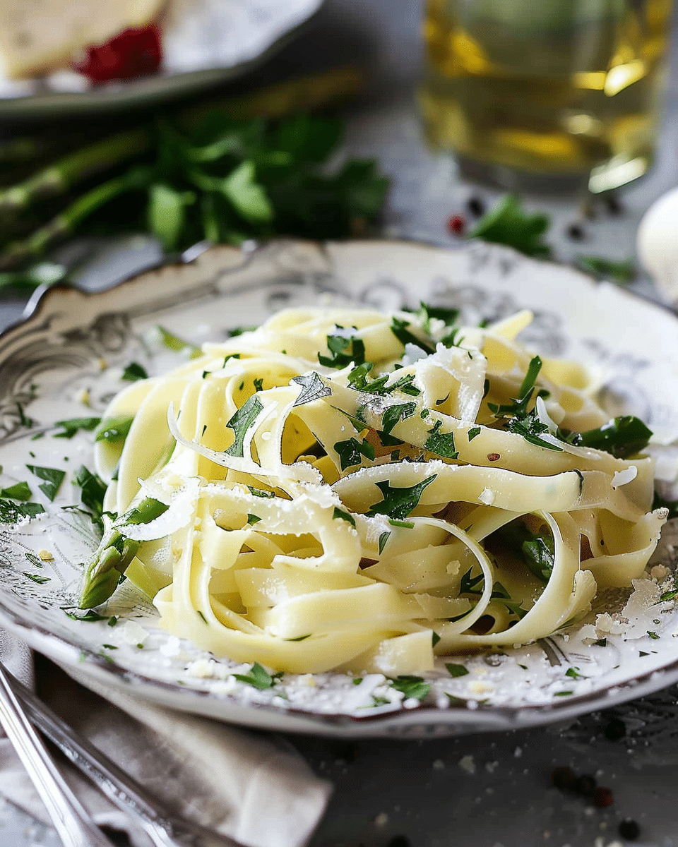 Asparagus Pasta Tagliatelle