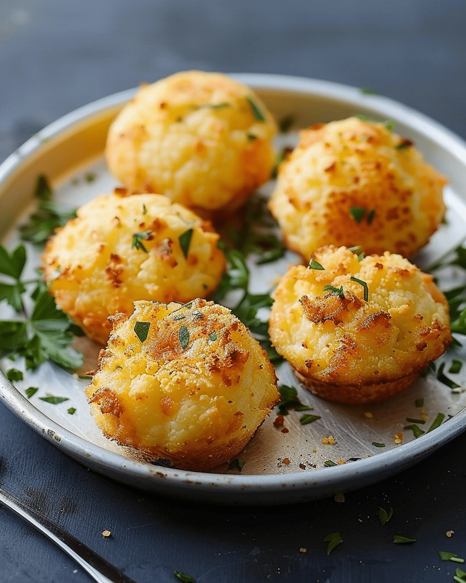 Cauliflower Cheese Muffin-Pan Balls