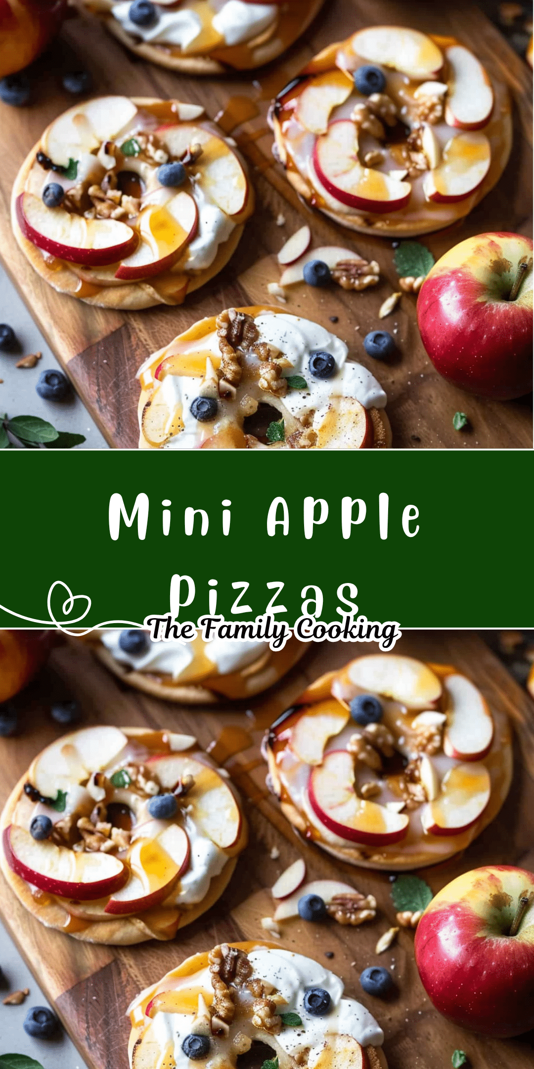 Mini Apple Pizzas | TheFamilyCooking