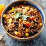 Black Bean and Quinoa Chili Bowl