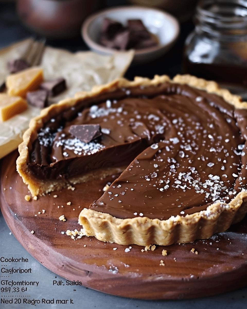 Choc‑Salted Caramel Tart