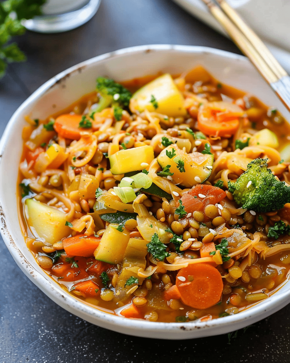 Easy Lentil Vegetable Soup