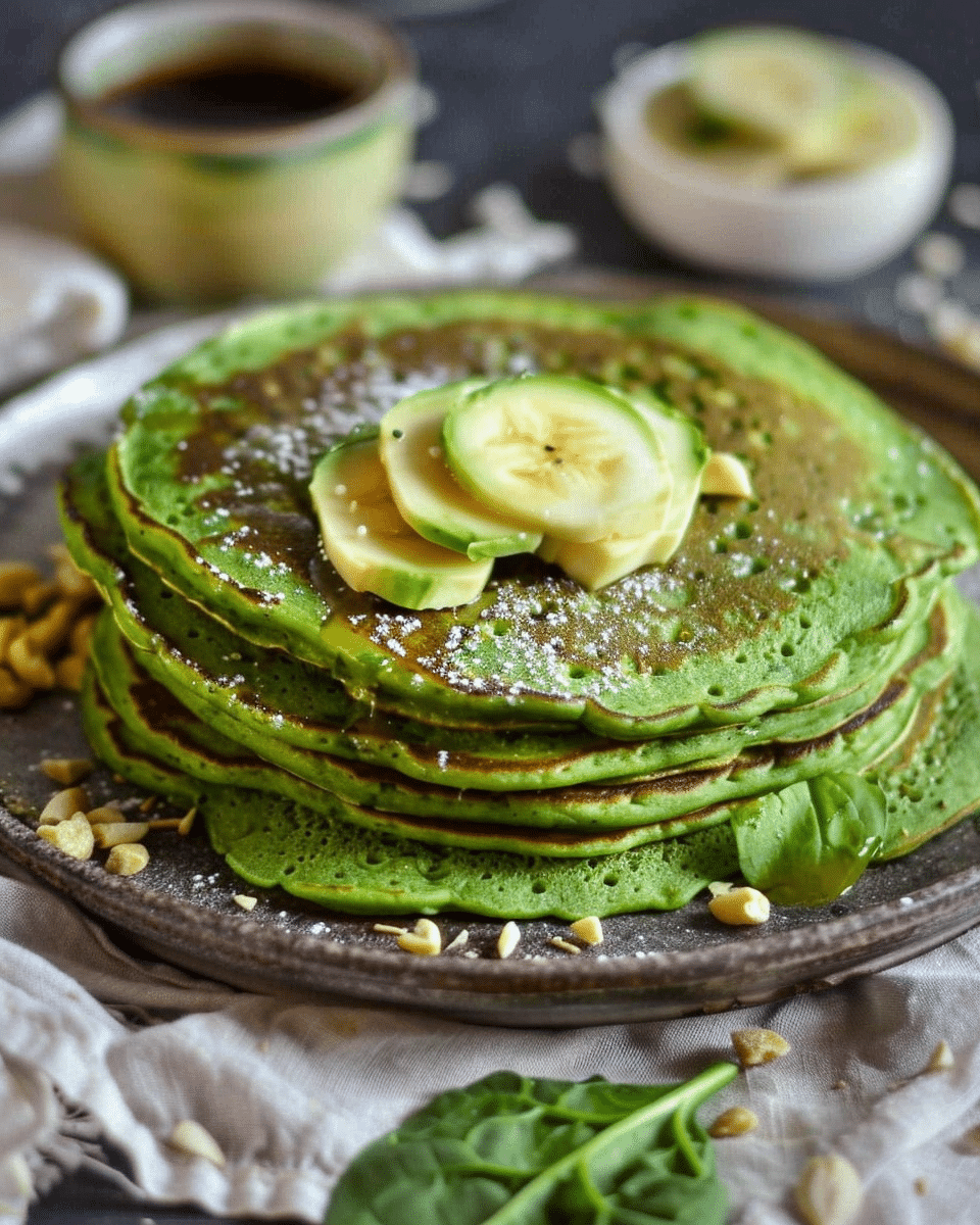 Eggless Spinach Pancakes