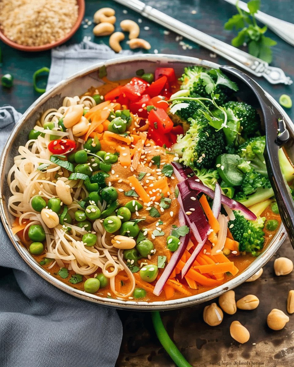 Thai Curry Chickpea Noodle Soup