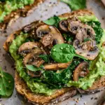 Avocado Spinach Mushroom Toast