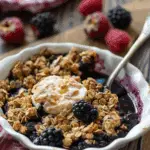 Blackberry Crisp with Oat Topping