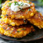 Cheesy Corn Fritters