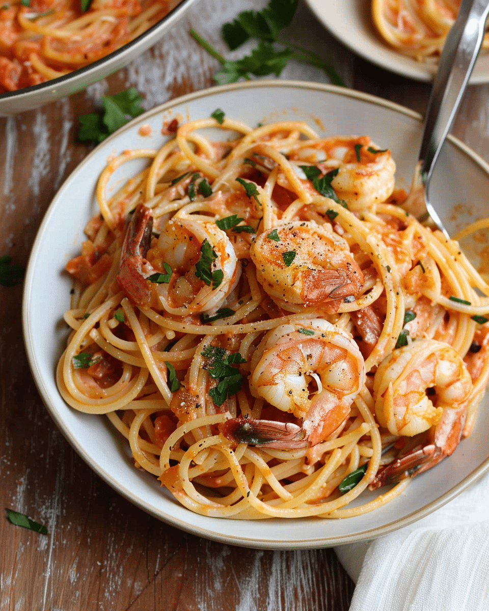 Creamy Tomato Shrimp Pasta
