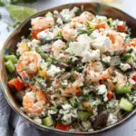 Greek Shrimp Salad with Feta & Rice