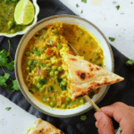 Lentil, Rice and Peas Coconut Curry Soup