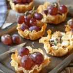 Roasted Grapes Phyllo Cups