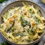 Spinach Artichoke Chicken Pasta