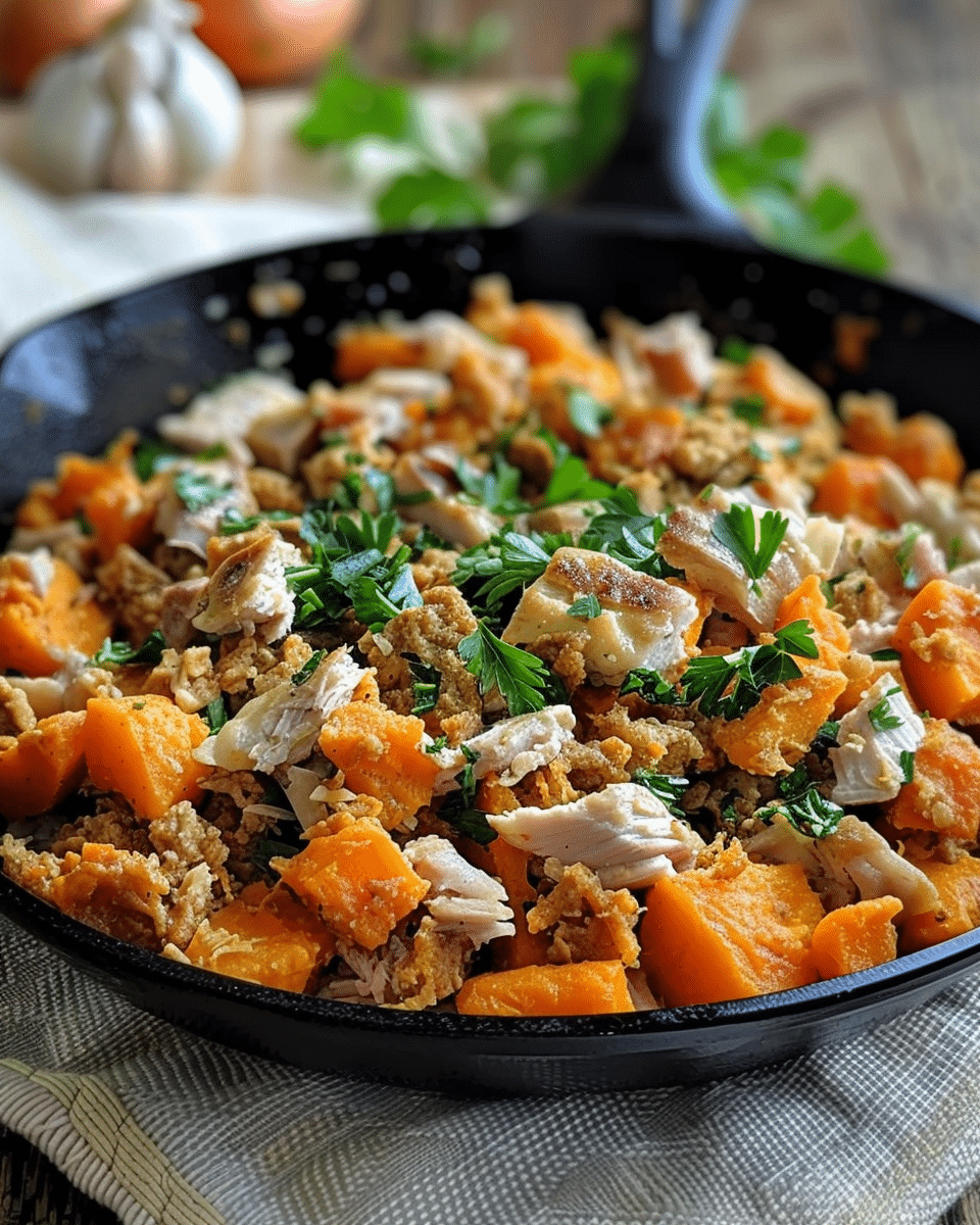 Turkey and Sweet Potato Skillet