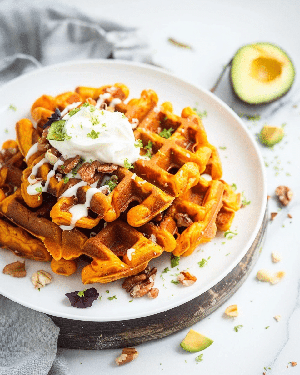 Vegan Sweet Potato Waffles