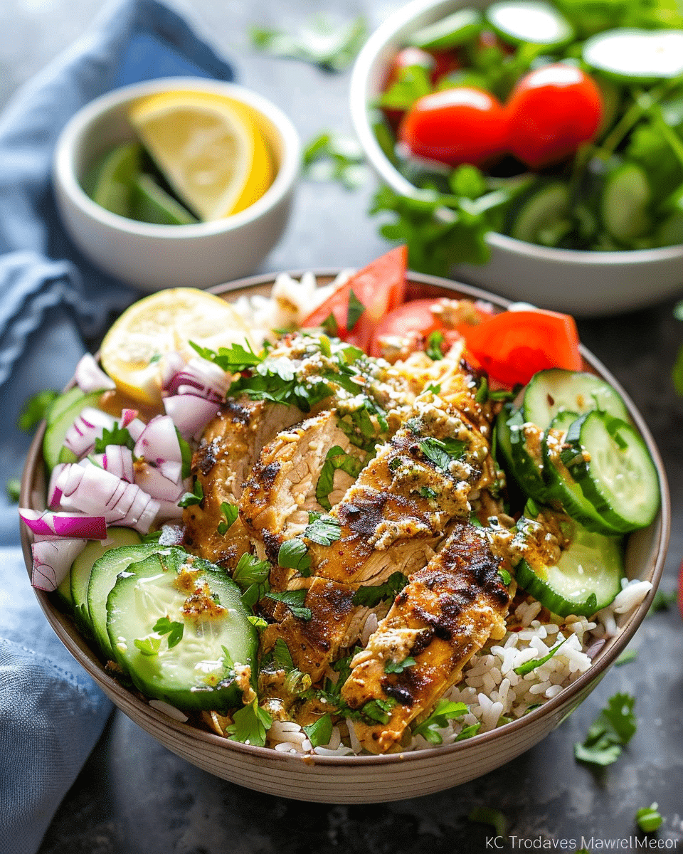 Low Carb Chicken Shawarma Bowls
