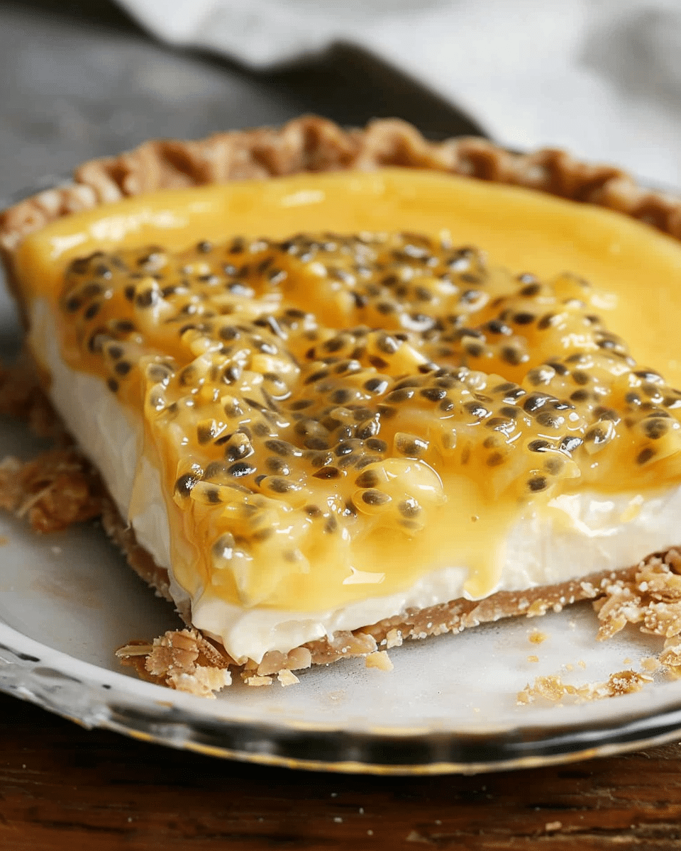 Passion Fruit Lush Pie