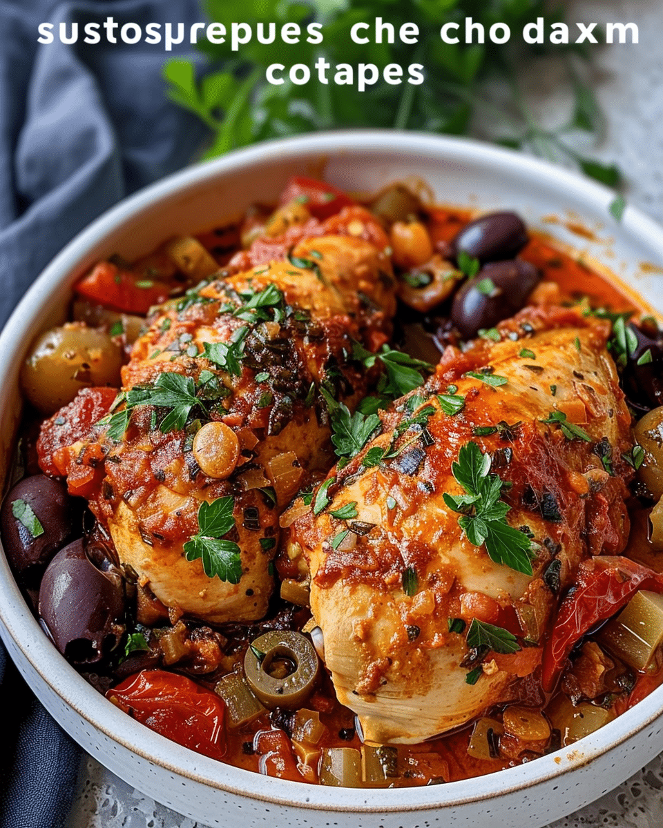 Slow Cooker Mediterranean Chicken