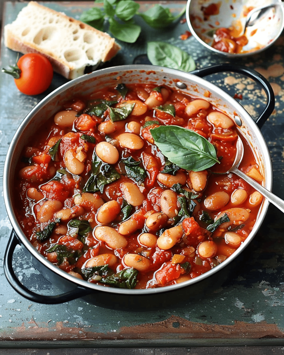 Spanish Beans with Tomatoes